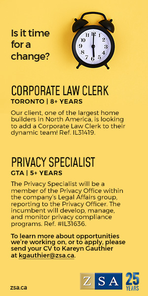 ZSA Legal Recruitment HalfPage