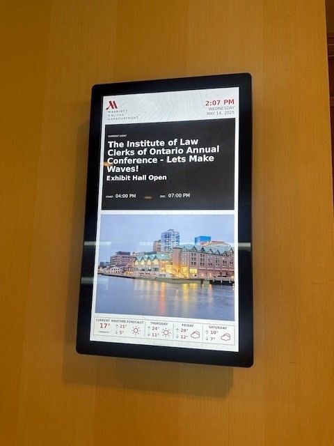 ILCO signage at conference